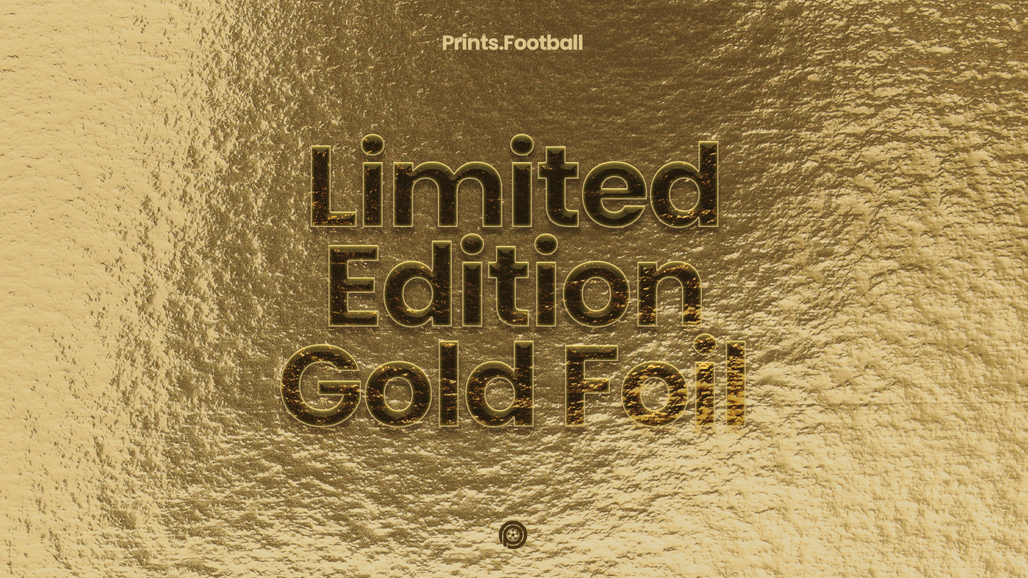 Bukayo Saka Limited Edition Gold Foil Blocks Art Print