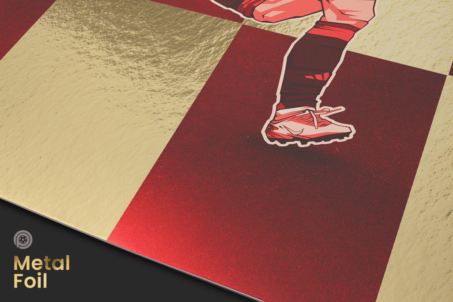 Bruno Fernandes Limited Edition Gold Foil Sections Art Print