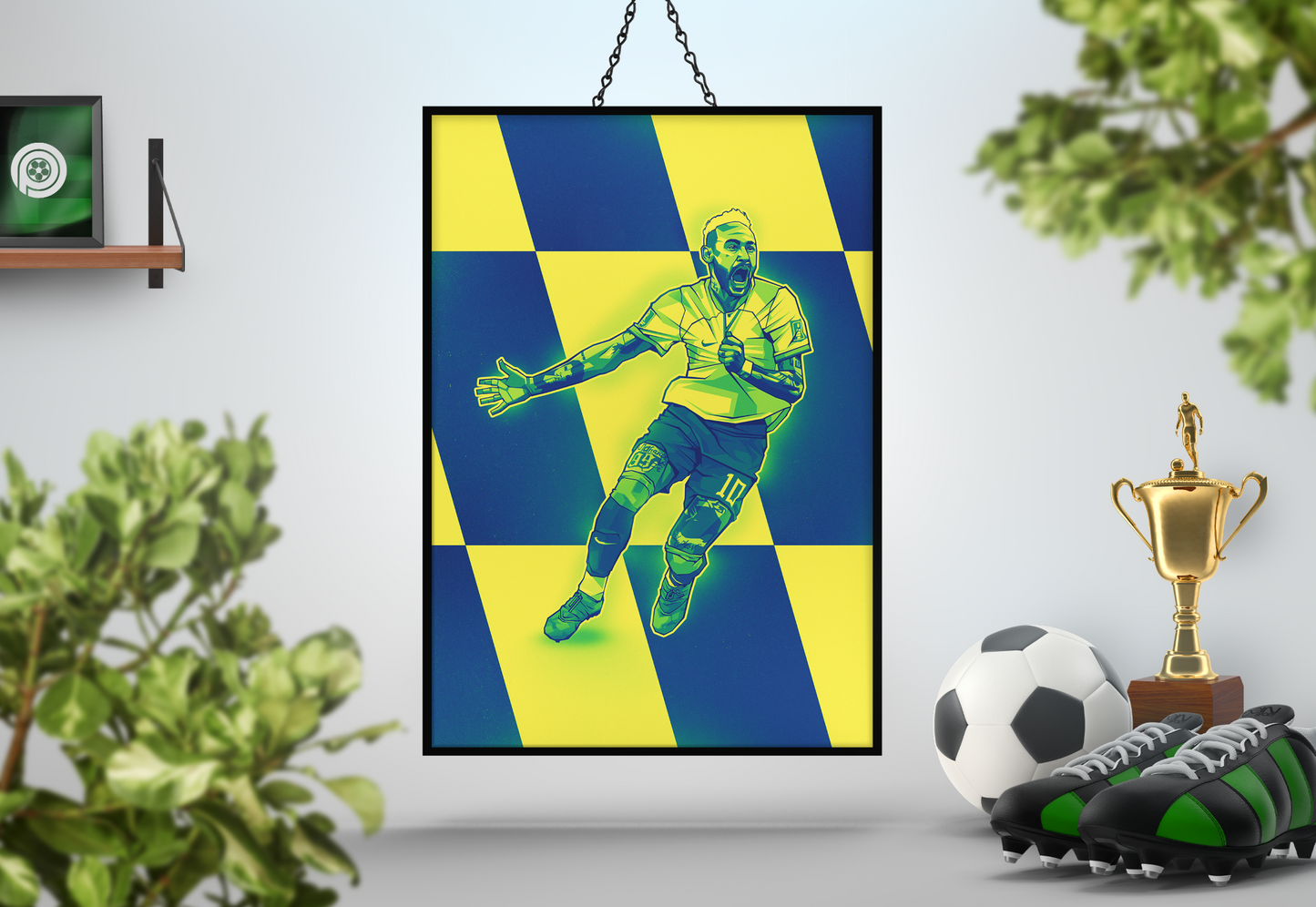 Neymar Jr Sections Art Print