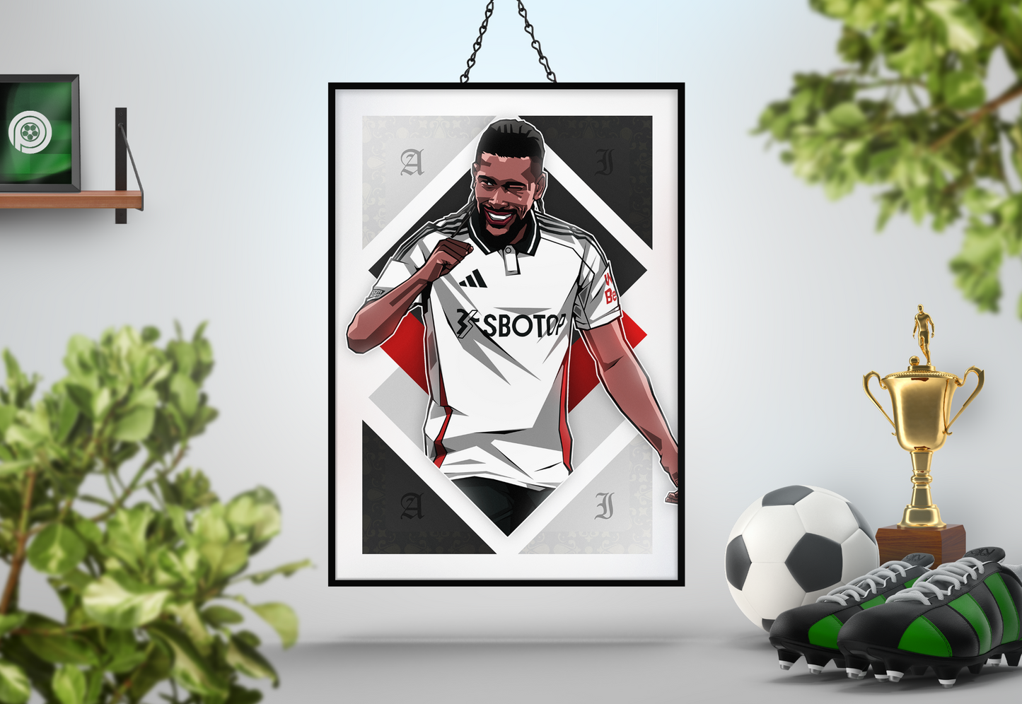 Alex Iwobi Diamonds Art Print