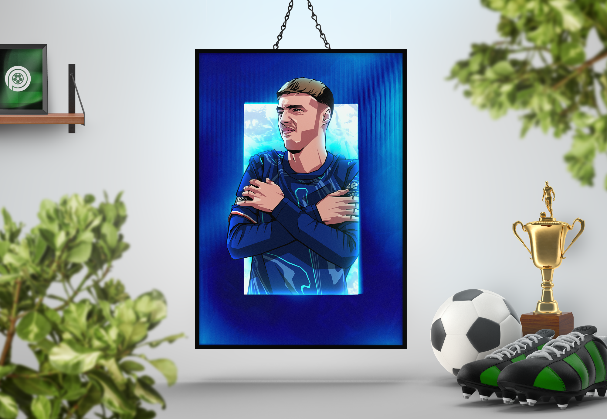 Cole Palmer Glass Art Print