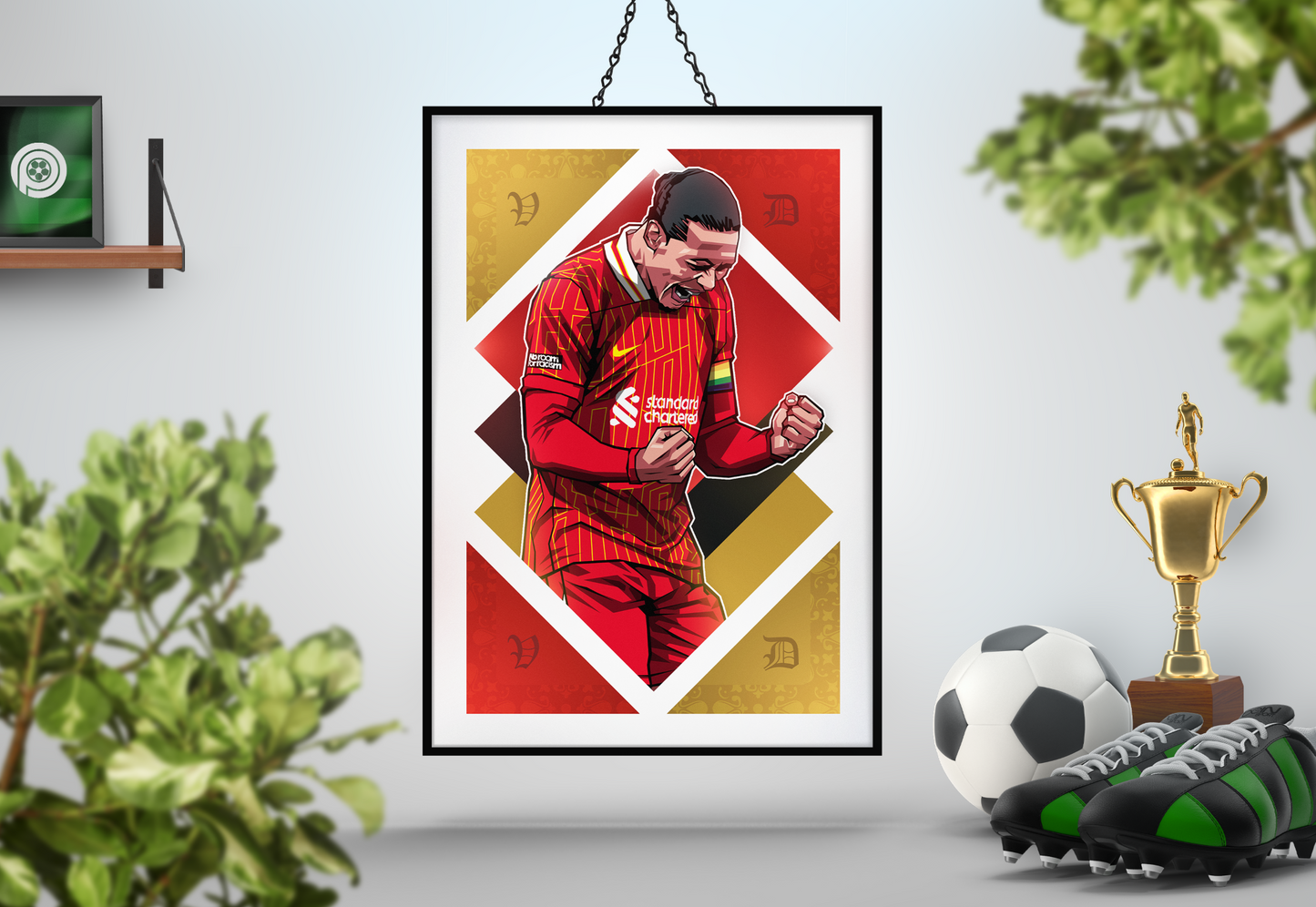 Virgil Van Dijk Diamonds Art Print