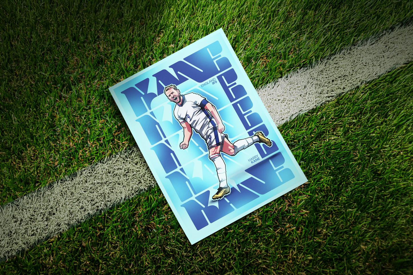 Harry Kane Futuristic Art Print