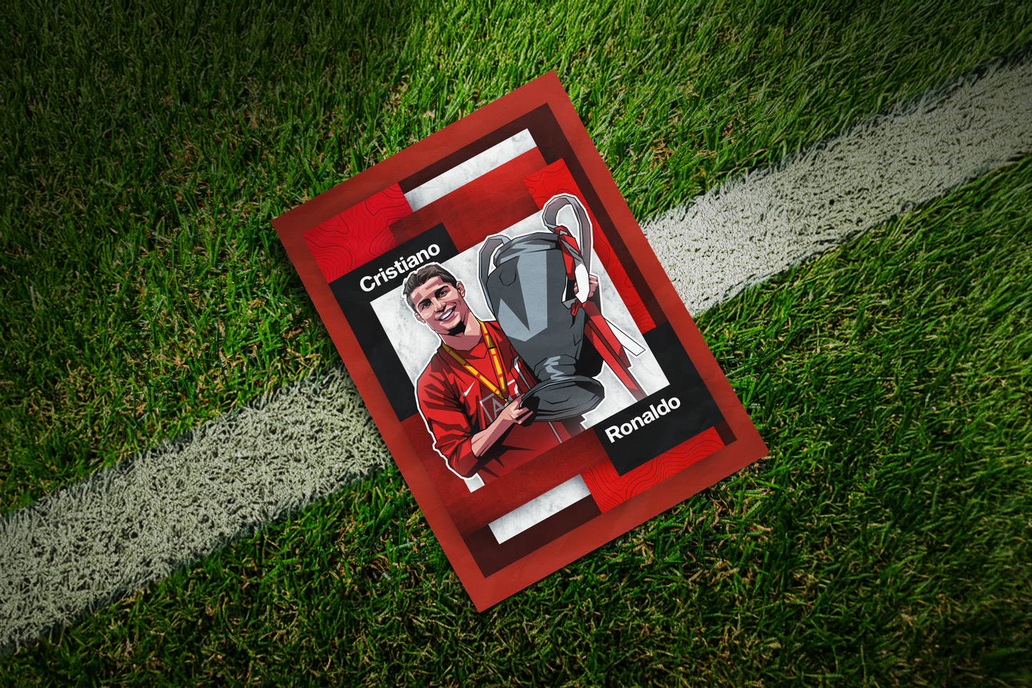 Cristiano Ronaldo Mosaic Art Print