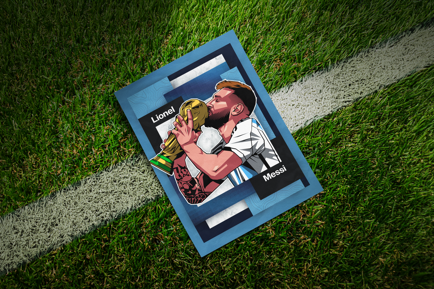Lionel Messi Mosaic Art Print