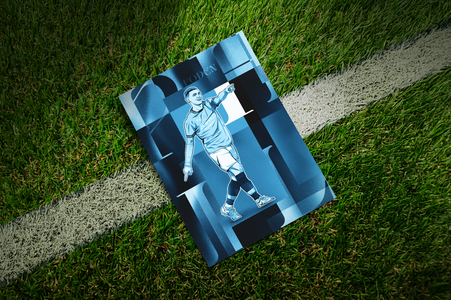 Phil Foden Collage Art Print