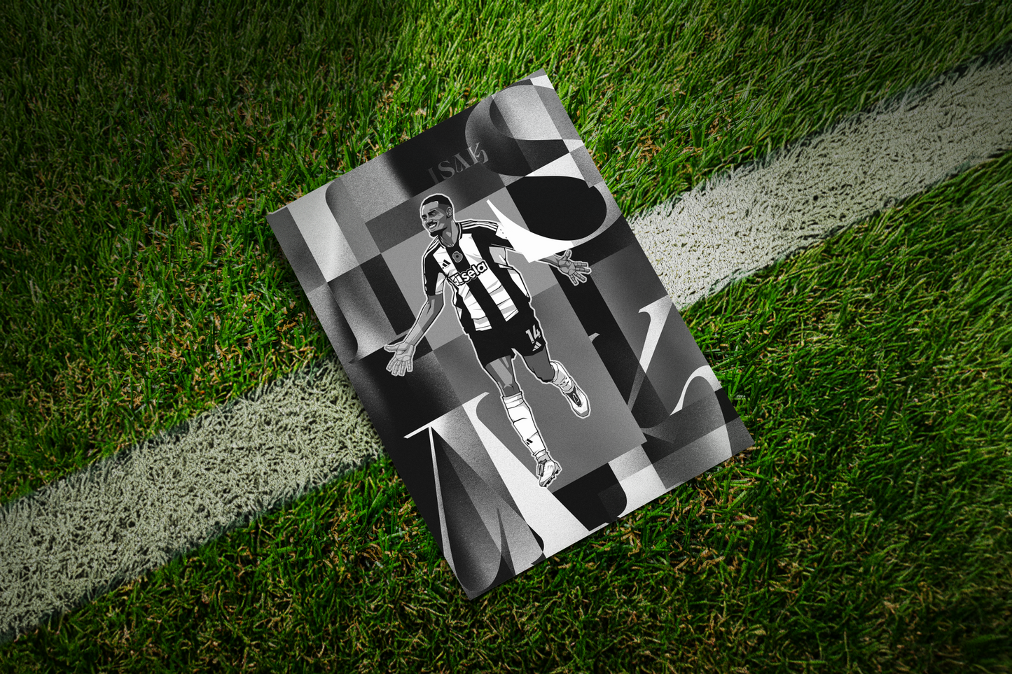 Alexander Isak Collage Art Print
