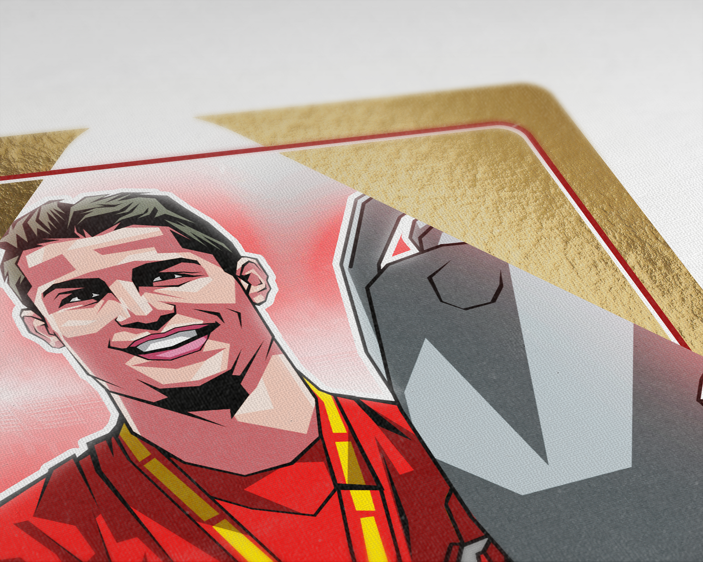 Cristiano Ronaldo Limited Edition Gold Foil Playing Card Art Print