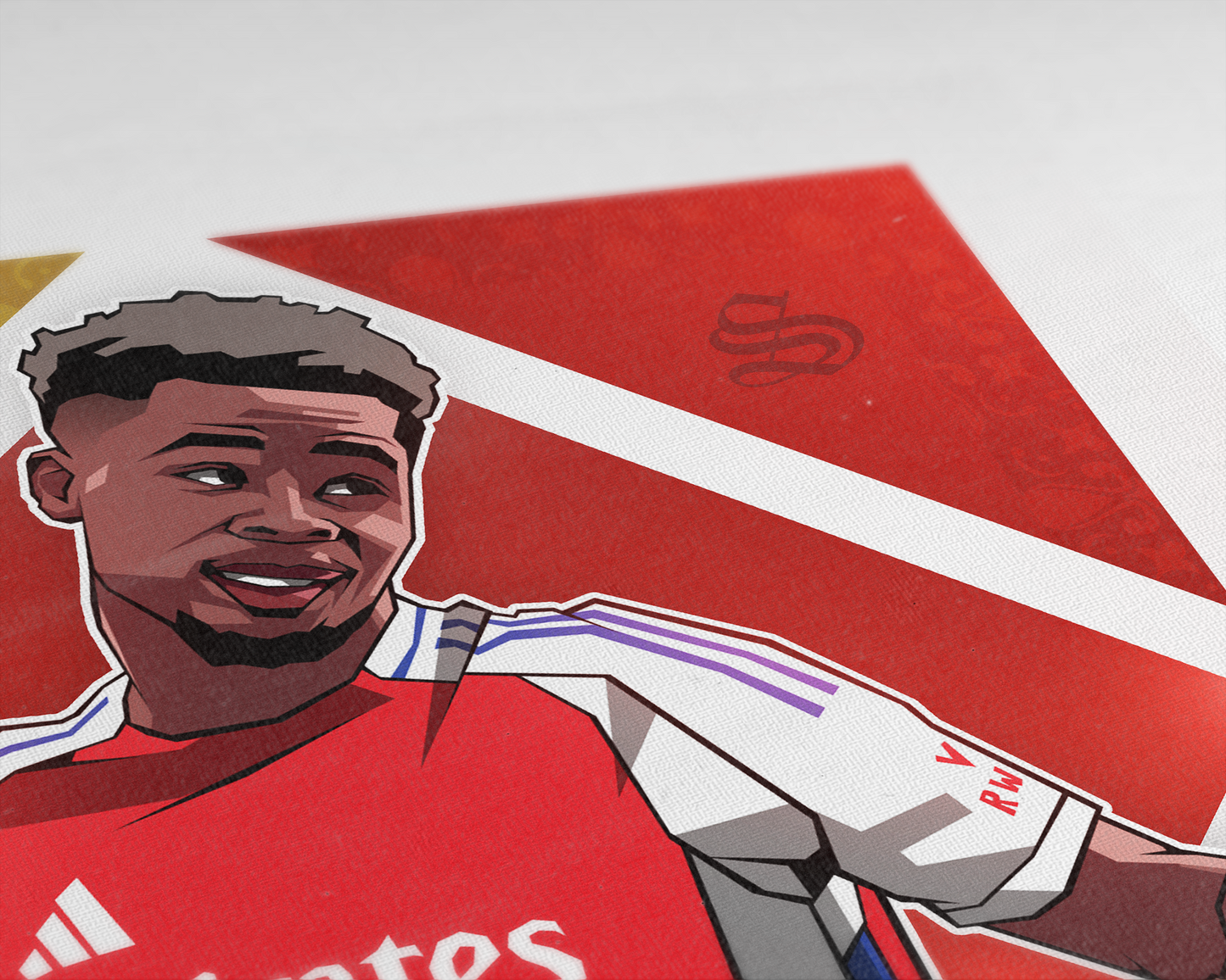 Bukayo Saka Diamonds Art Print