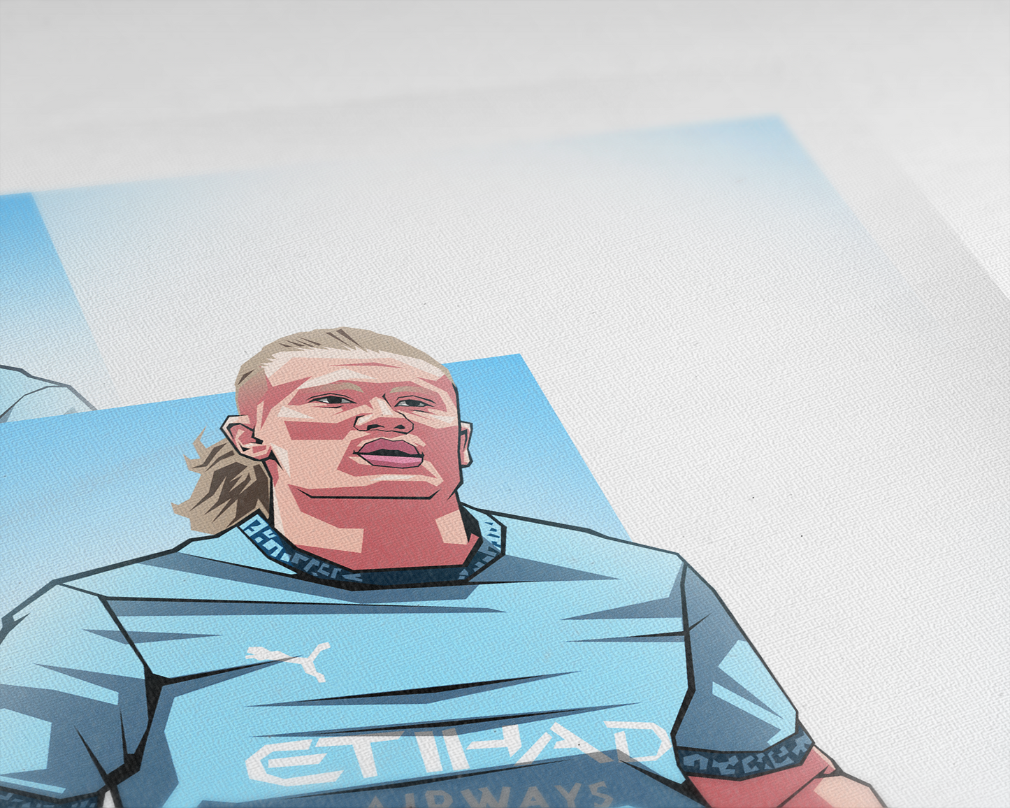 Kevin De Bruyne, Erling Haaland & Phil Foden Trio Levels Art Print