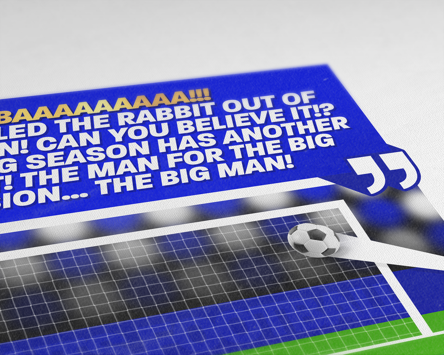 Didier Drogba GOAL vs Bayern Munich | Art Print | 2011/12 UEFA Champions League Final | Chelsea