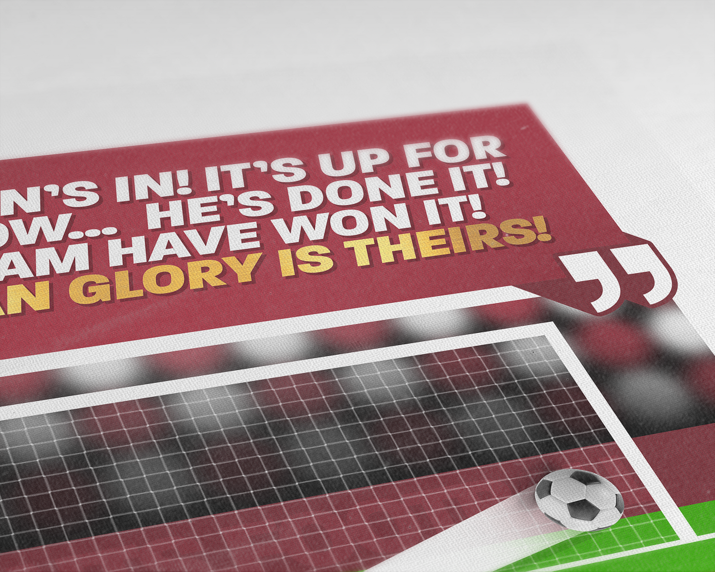 Jarrod Bowen GOAL vs Fiorentina | Art Print | 2022/23 UEFA Europa Conference League Final | West Ham United