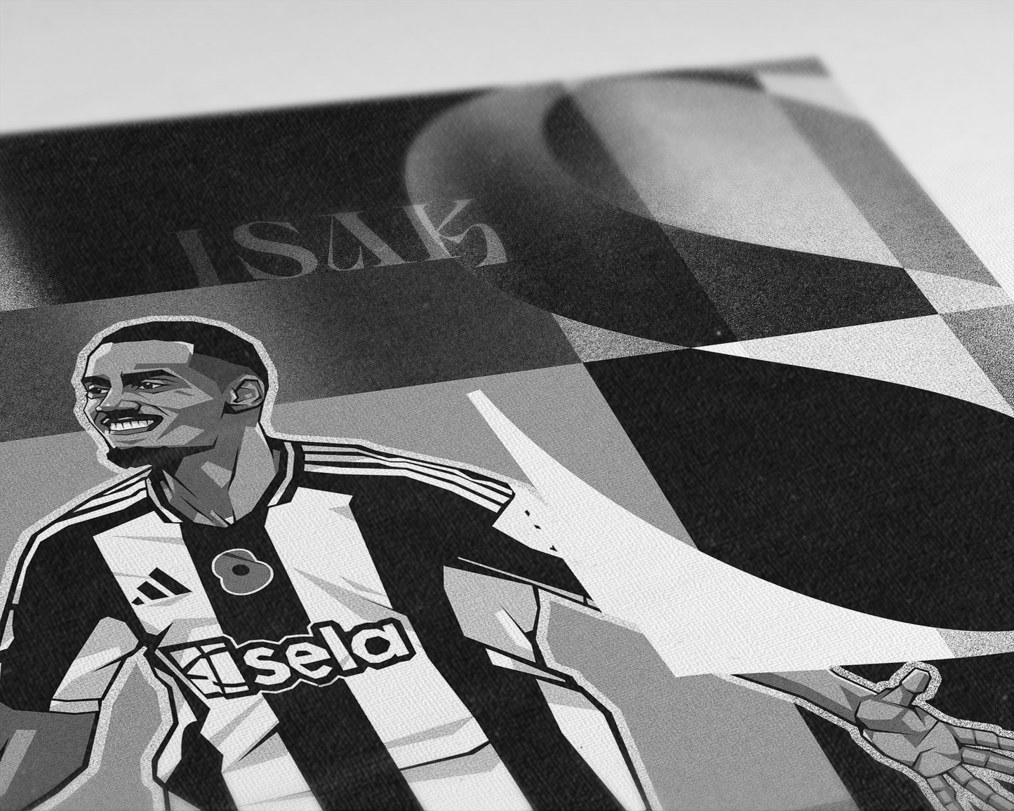Alexander Isak Collage Art Print