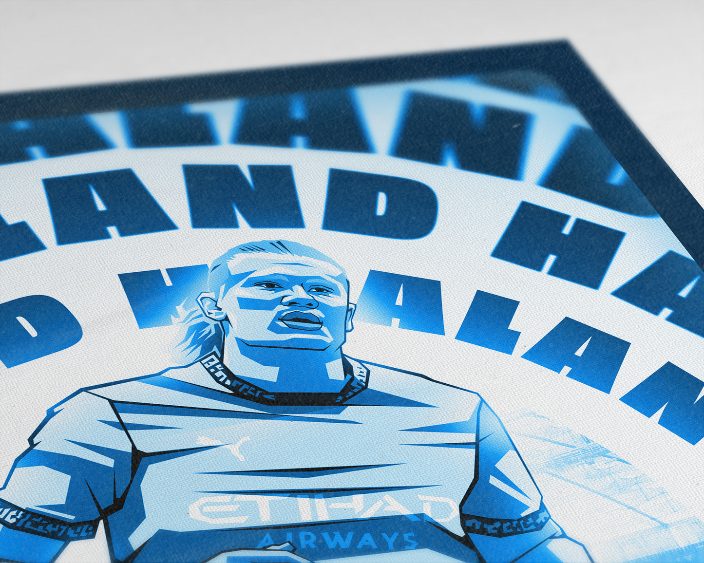 Erling Haaland Radial Art Print