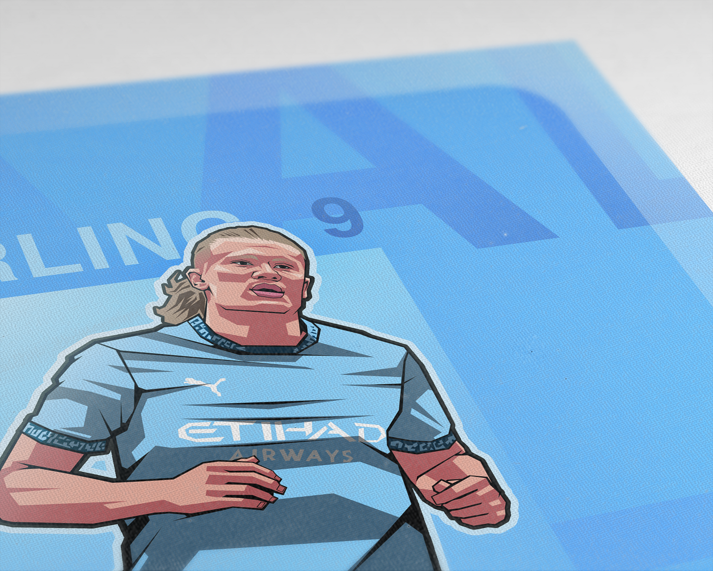 Erling Haaland Repeat Art Print