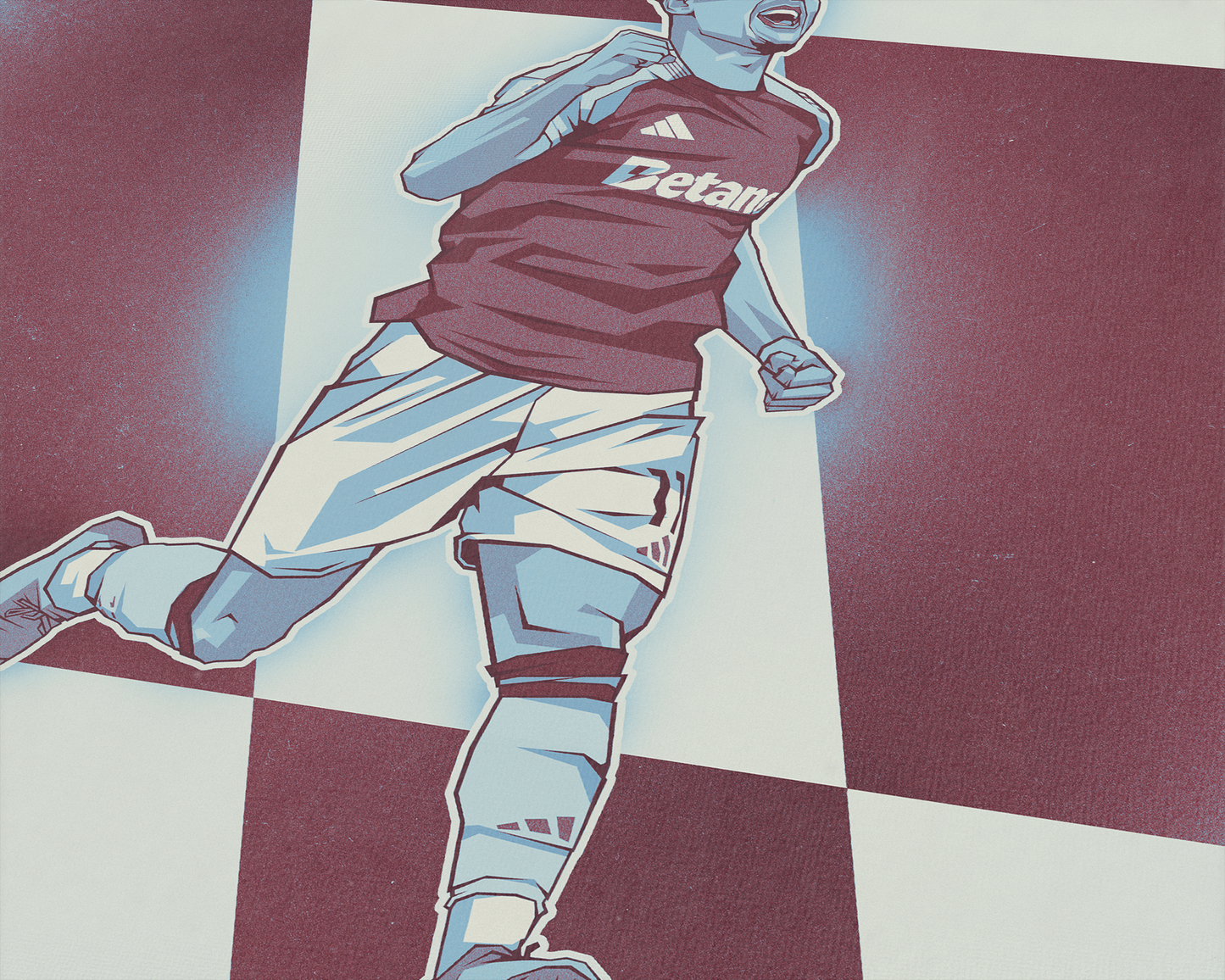 Ollie Watkins Sections Art Print