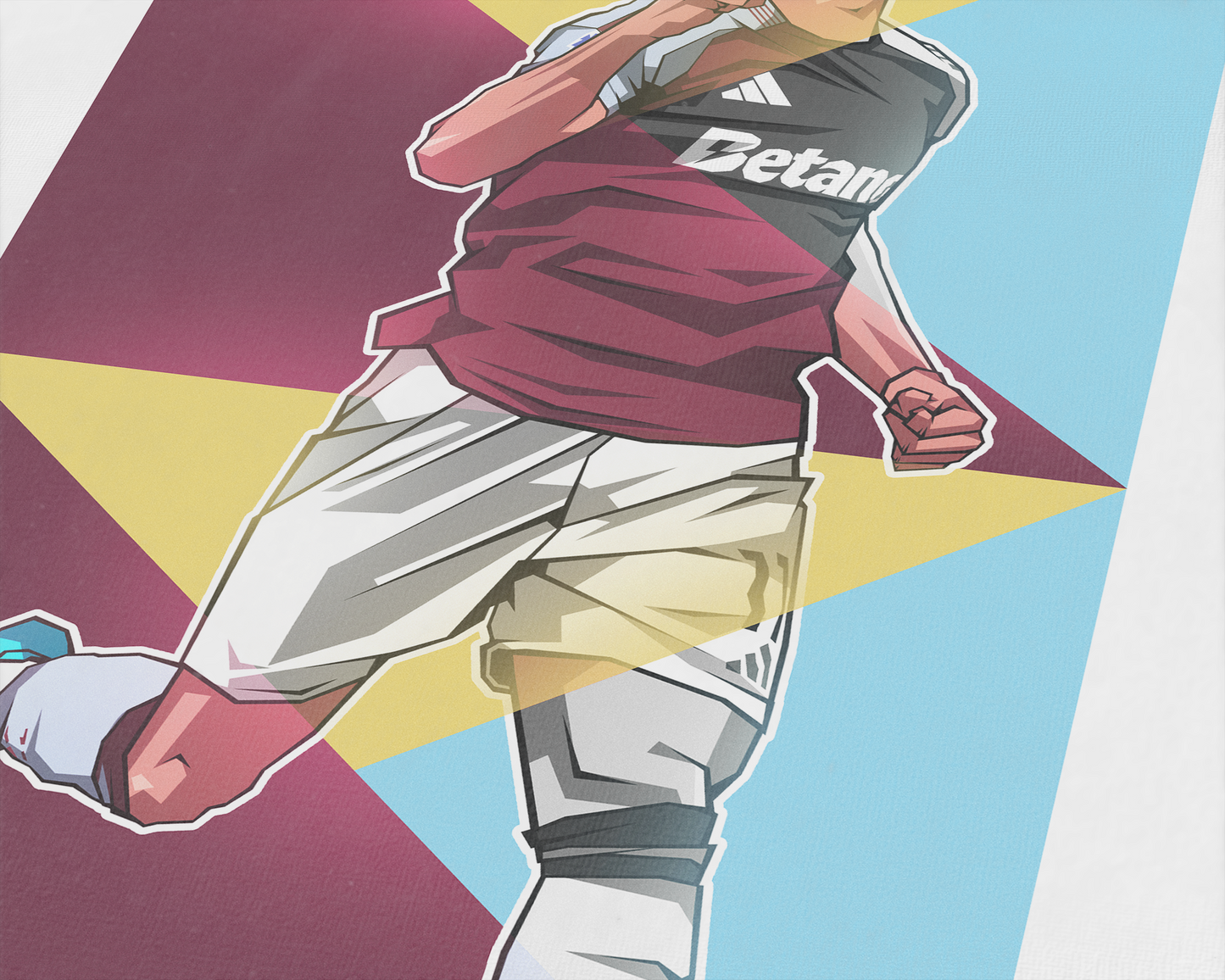 Ollie Watkins Geometric Art Print