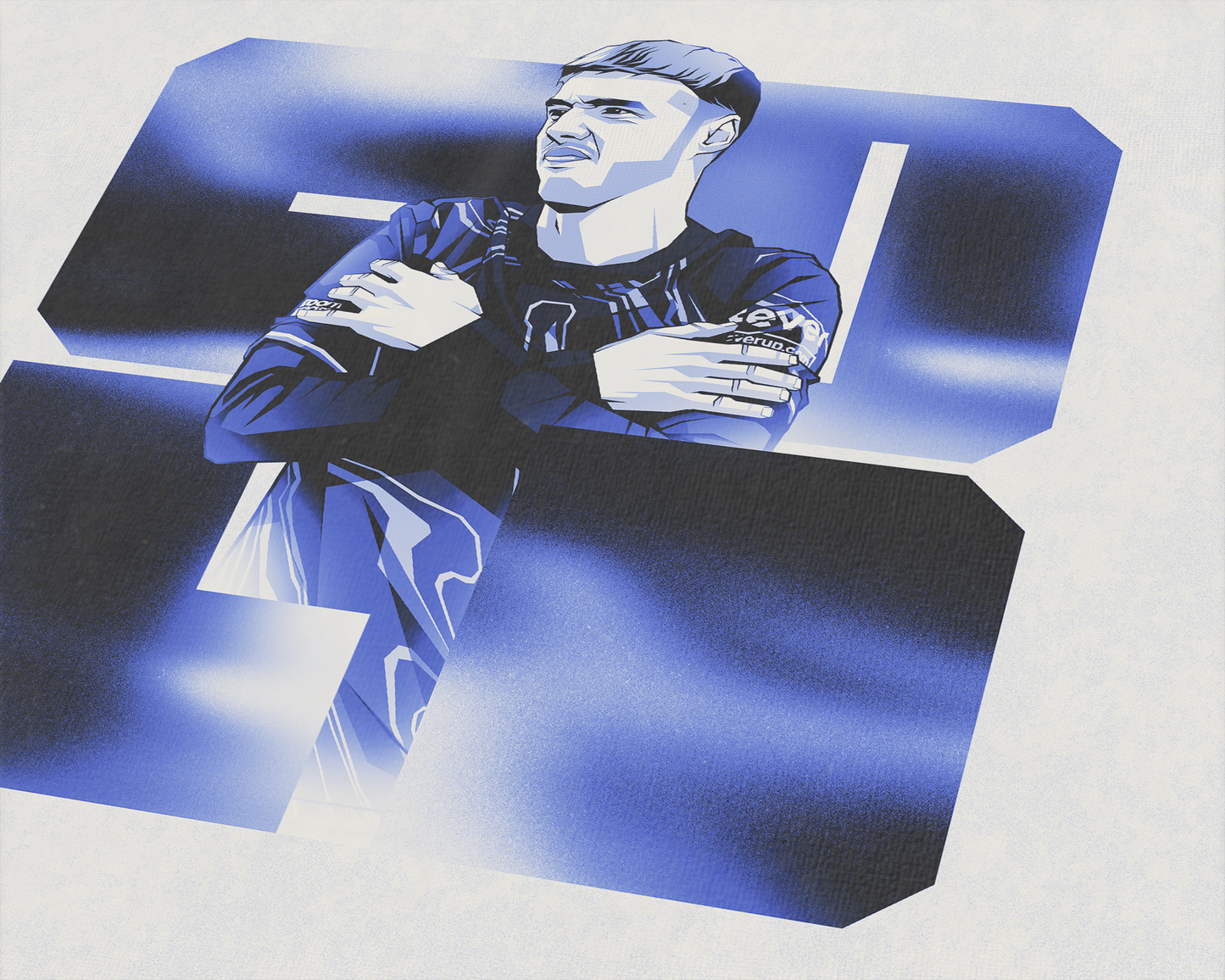 Cole Palmer Blocks Art Print