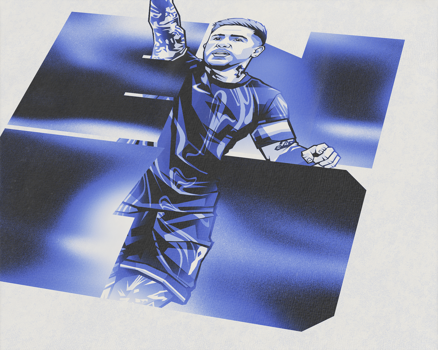 Enzo Fernández Blocks Art Print