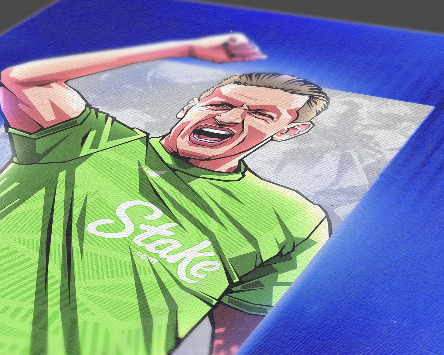 Jordan Pickford Glass Art Print