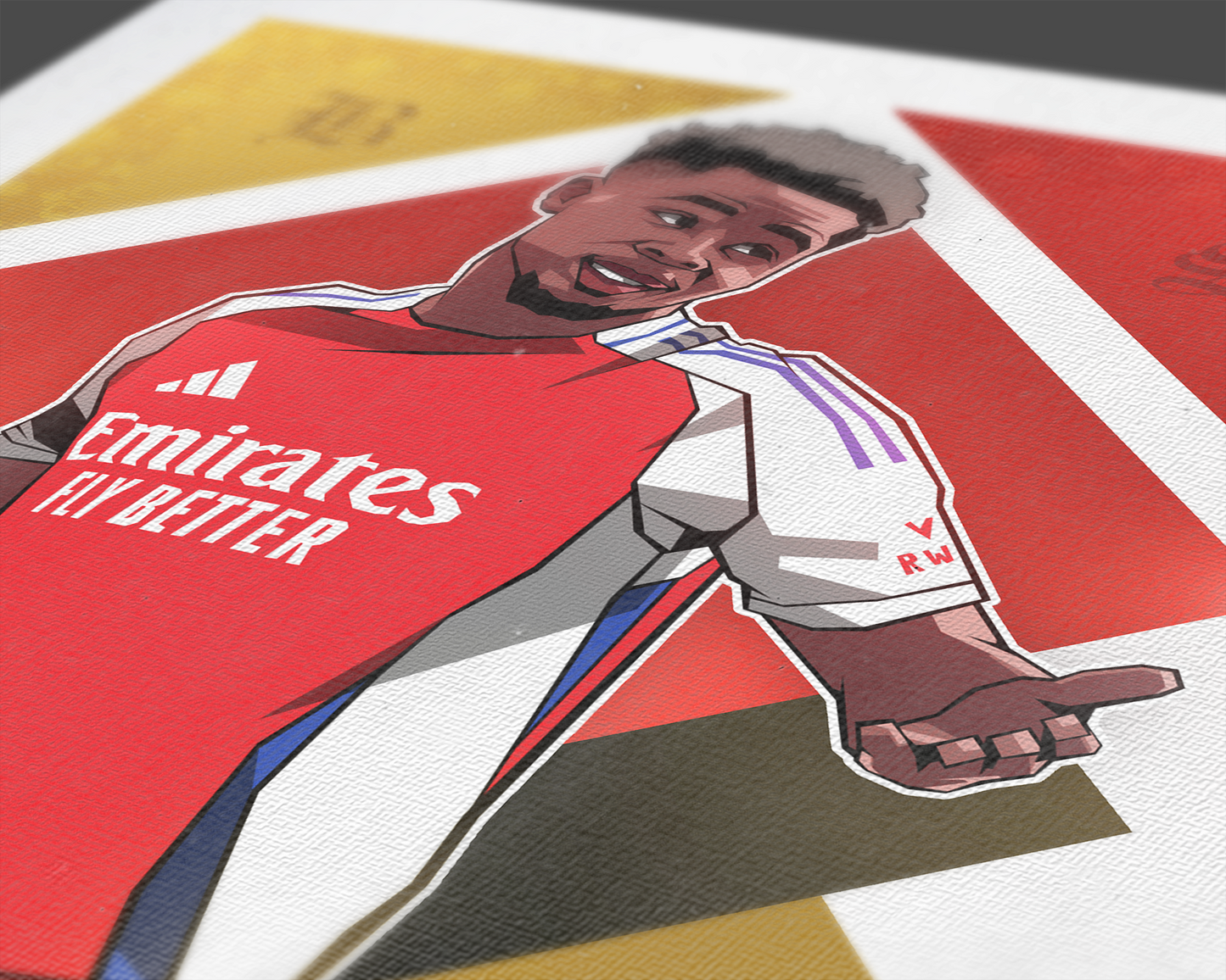 Bukayo Saka Diamonds Art Print