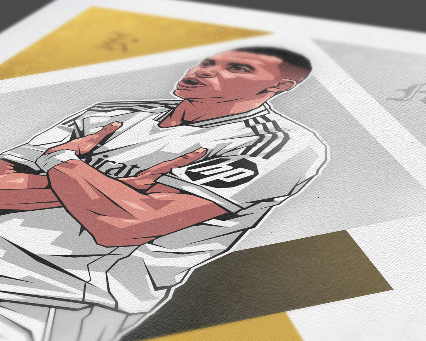 Kylian Mbappé Diamonds Art Print