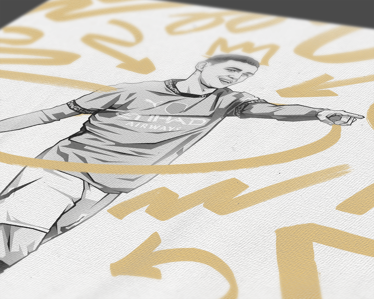 Phil Foden Marker Art Print