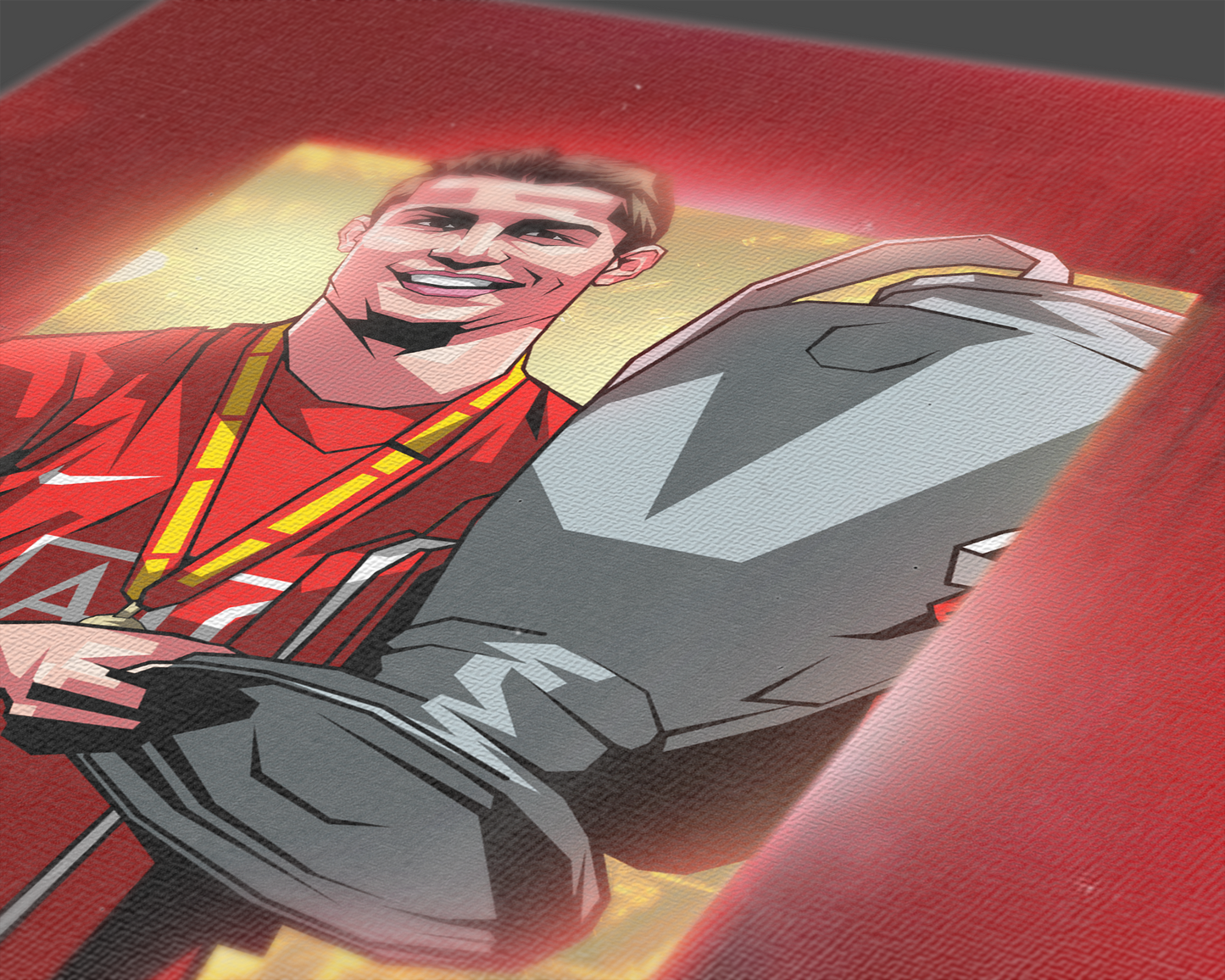 Cristiano Ronaldo Glass Art Print