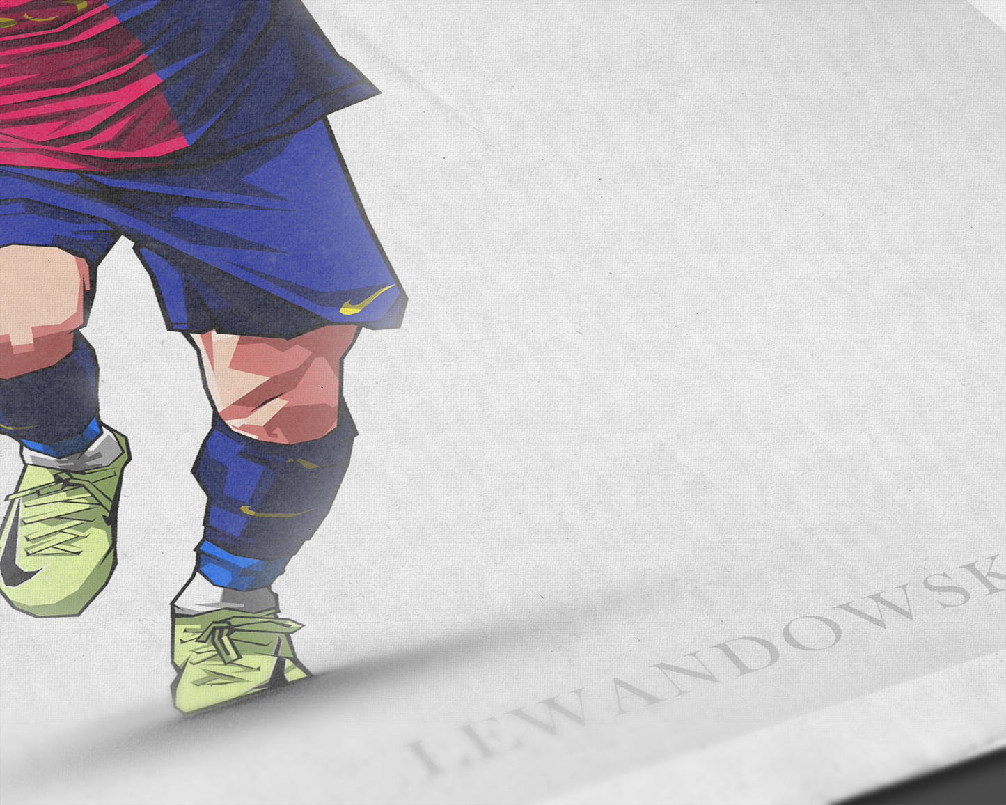 Robert Lewandowski Clean Art Print