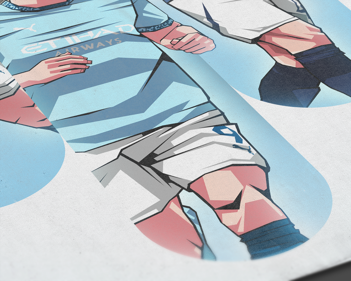 Kevin De Bruyne, Erling Haaland & Phil Foden Trio Tubes Art Print