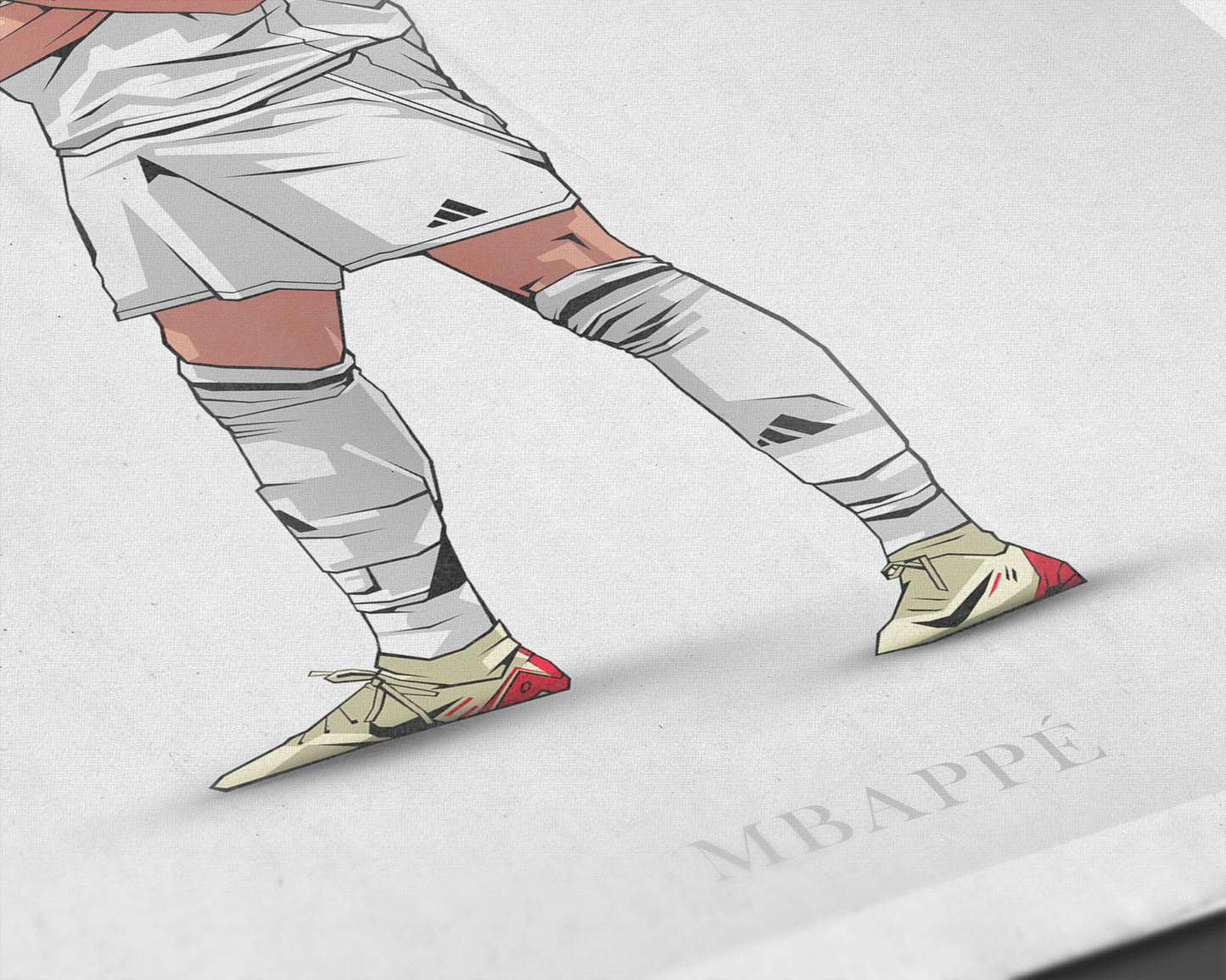 Kylian Mbappé Clean Art Print