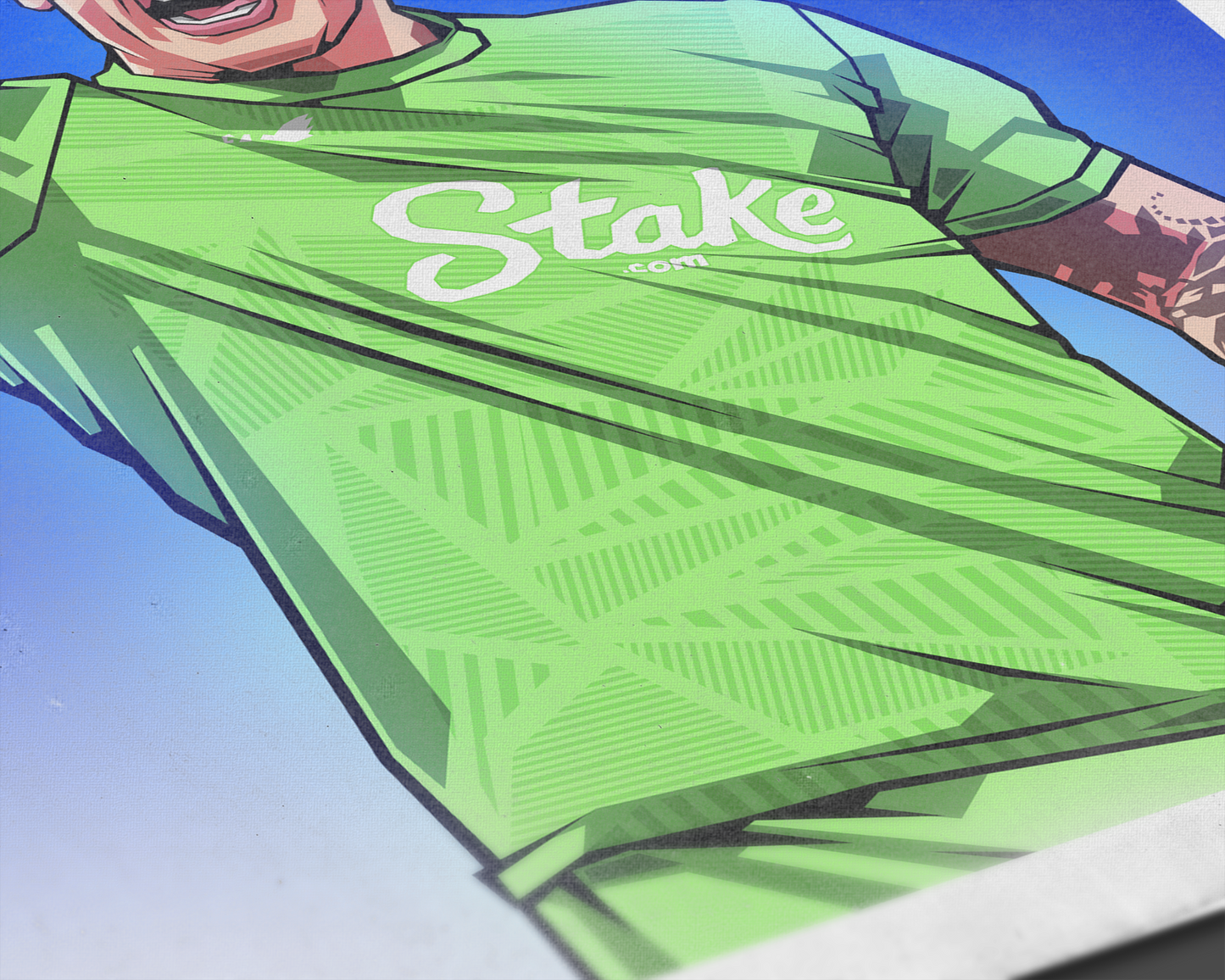 Jordan Pickford Gradient Art Print