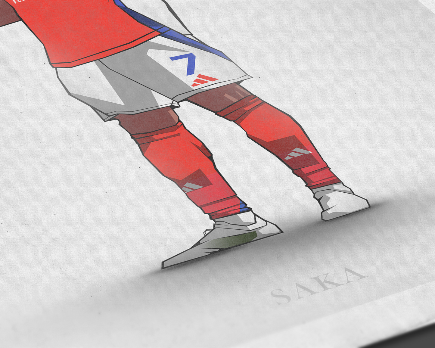 Bukayo Saka Clean Art Print