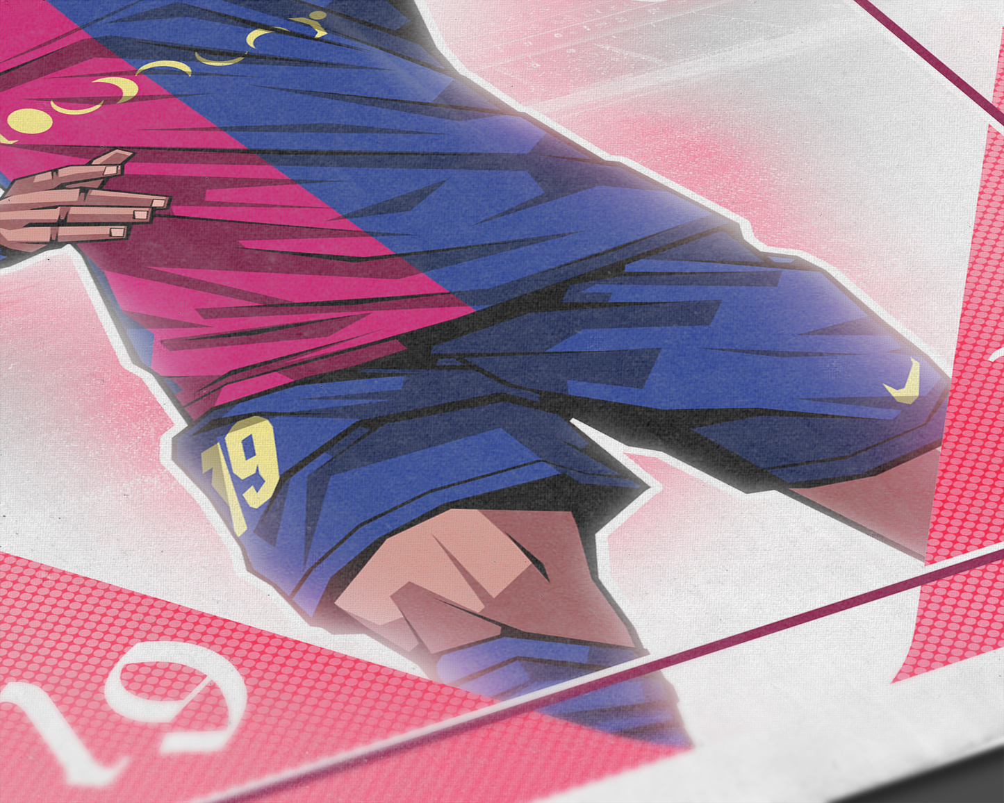 Lamine Yamal Playing Card Art Print