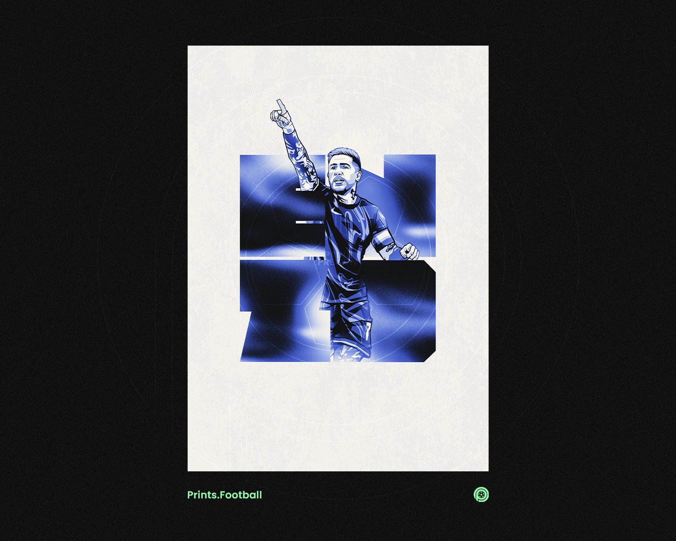 Enzo Fernández Blocks Art Print