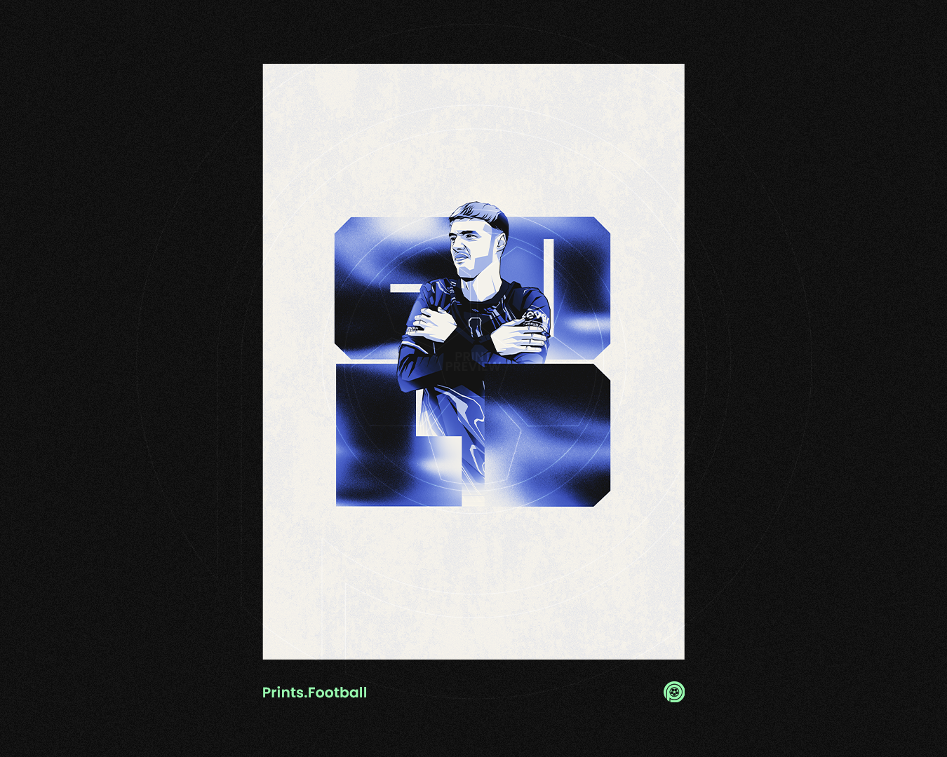 Cole Palmer Blocks Art Print