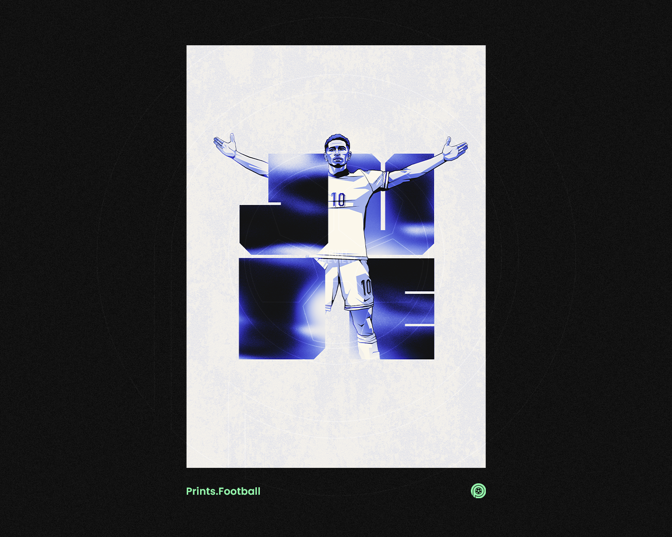 Jude Bellingham Blocks Art Print