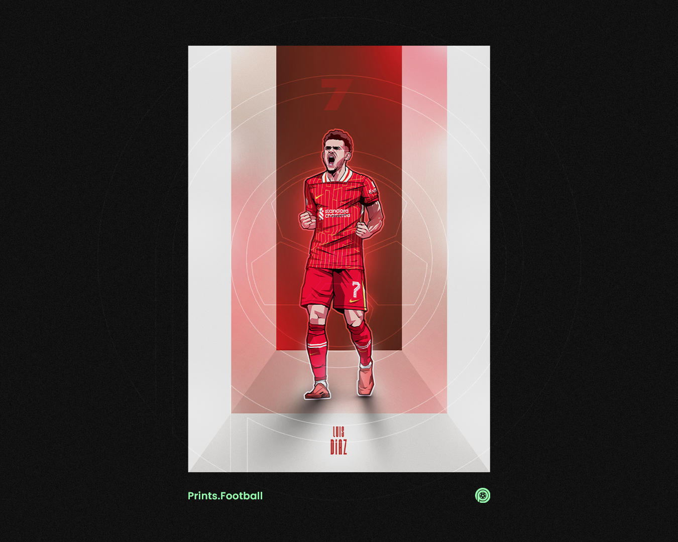 Luis Díaz Walls Art Print