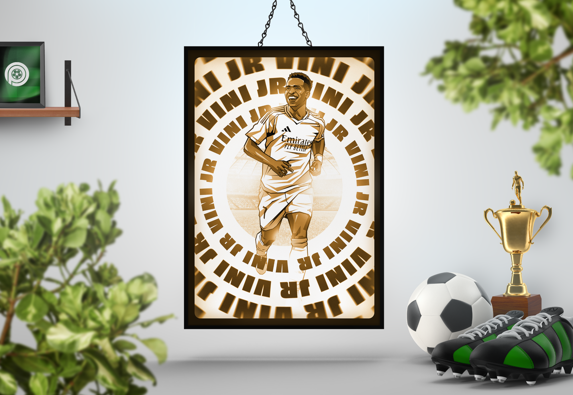 Vinícius Júnior Radial Art Print