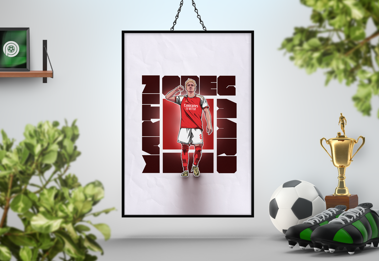Martin Ødegaard Cube Art Print