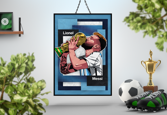 Lionel Messi Mosaic Art Print