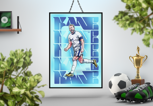 Harry Kane Futuristic Art Print