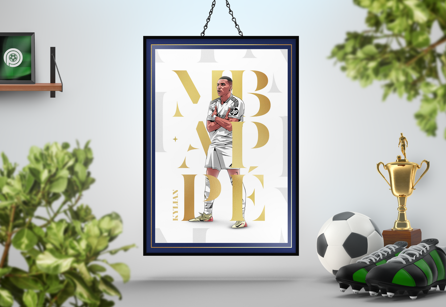 Kylian Mbappé Museum Art Print