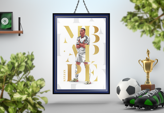 Kylian Mbappé Museum Art Print
