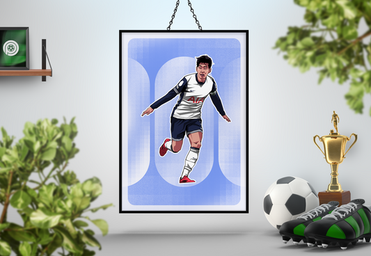 Heung-min Son Rounded Art Print