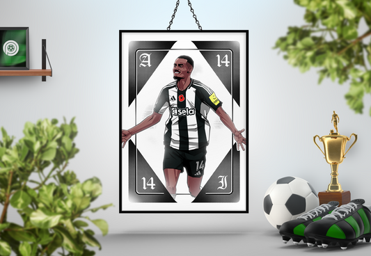 Alexander Isak Playing Card Art Print