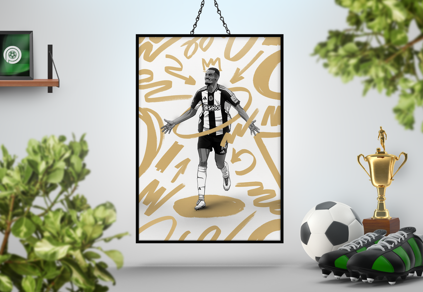 Alexander Isak Marker Art Print