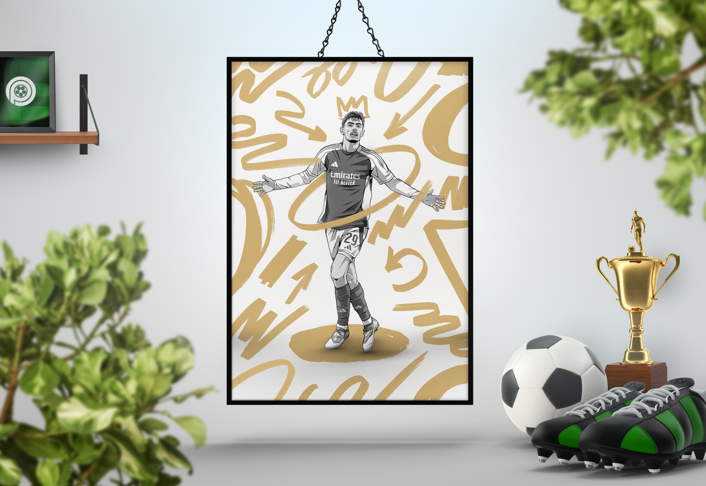 Kai Havertz Marker Art Print