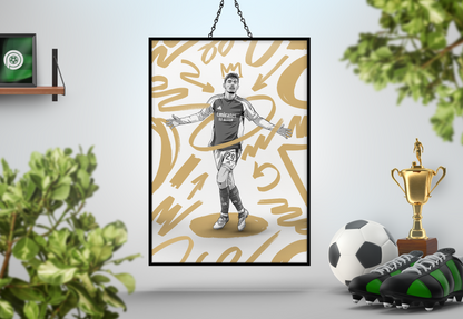 Kai Havertz Marker Art Print