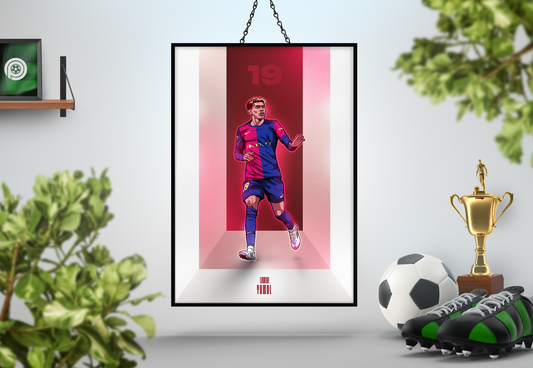 Lamine Yamal Walls Art Print